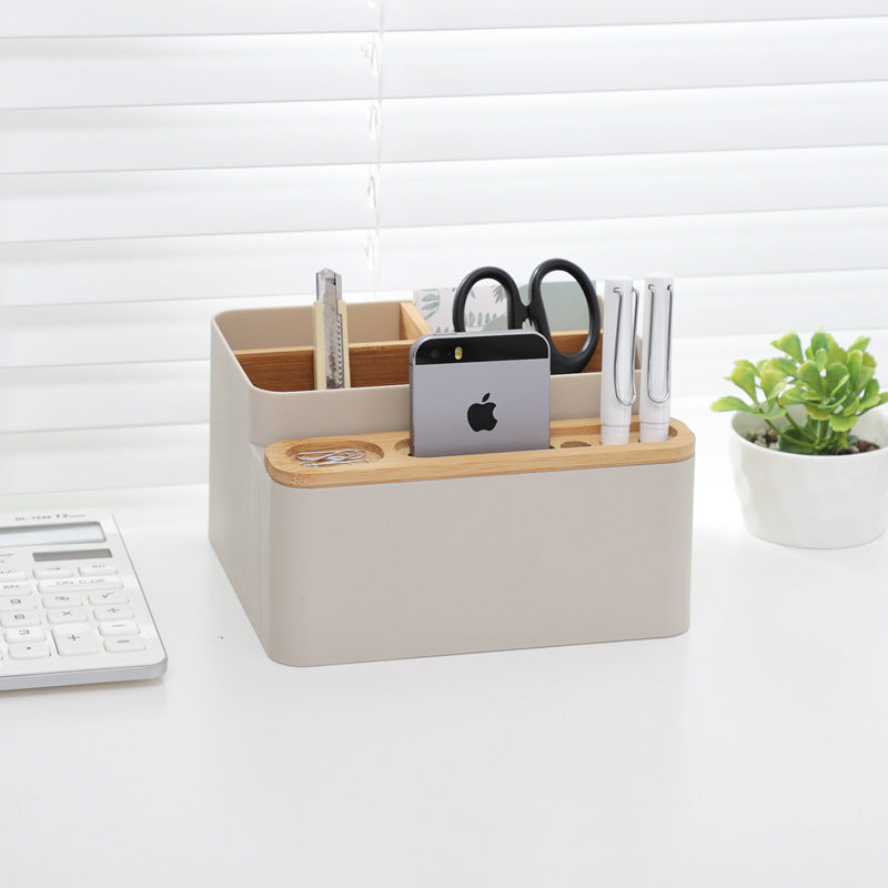 Nordic Bamboo Desk Organizer